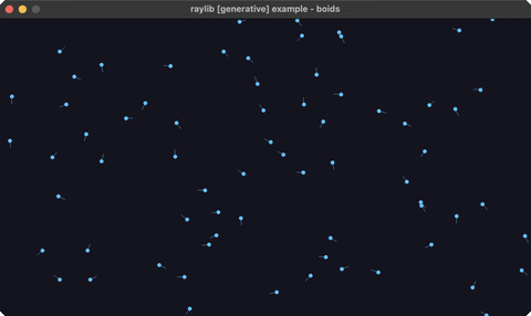 Boids — a flock steering by separation, alignment and cohesion